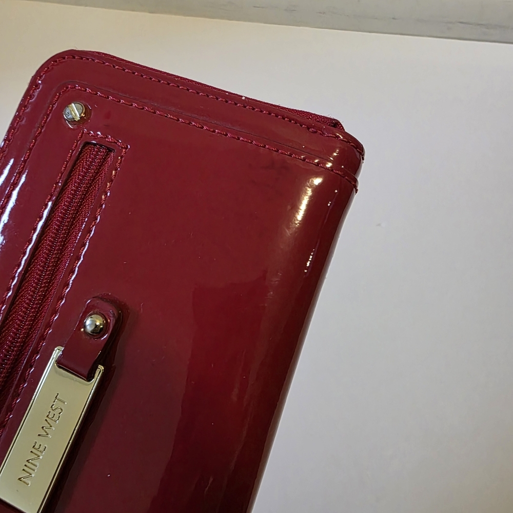 Nine West Fire Engine Red Wallet - Picture 3 of 3